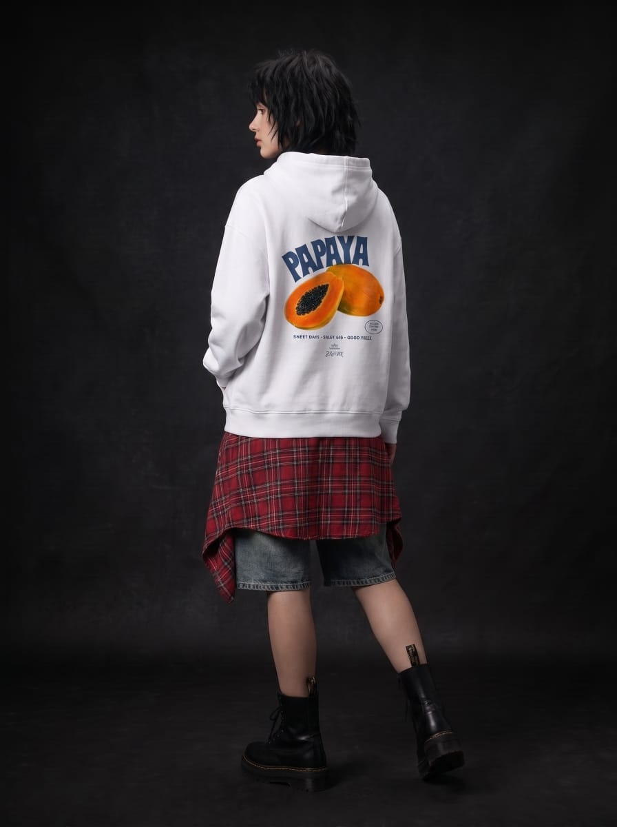 Papaya Oversized Hoodie