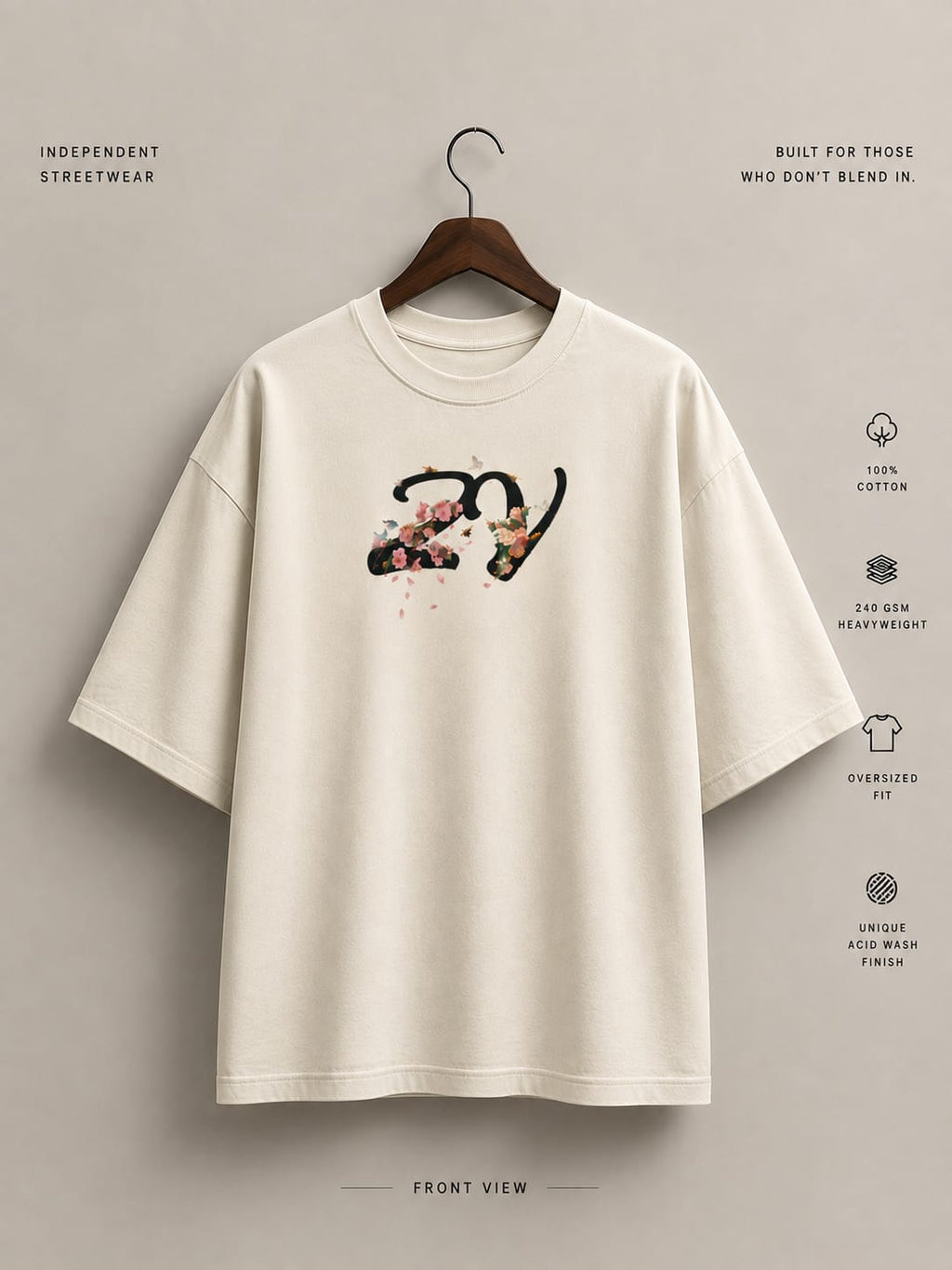 Heart In Bloom Oversized T-Shirt