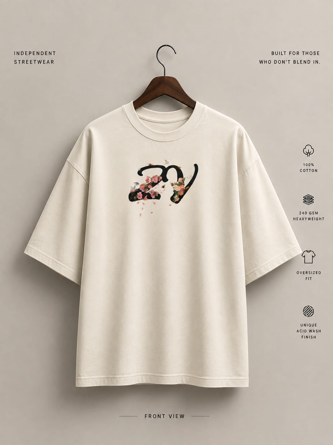 Heart In Bloom Oversized T-Shirt