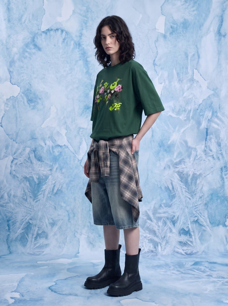 Verdant Echo Oversized T-Shirt