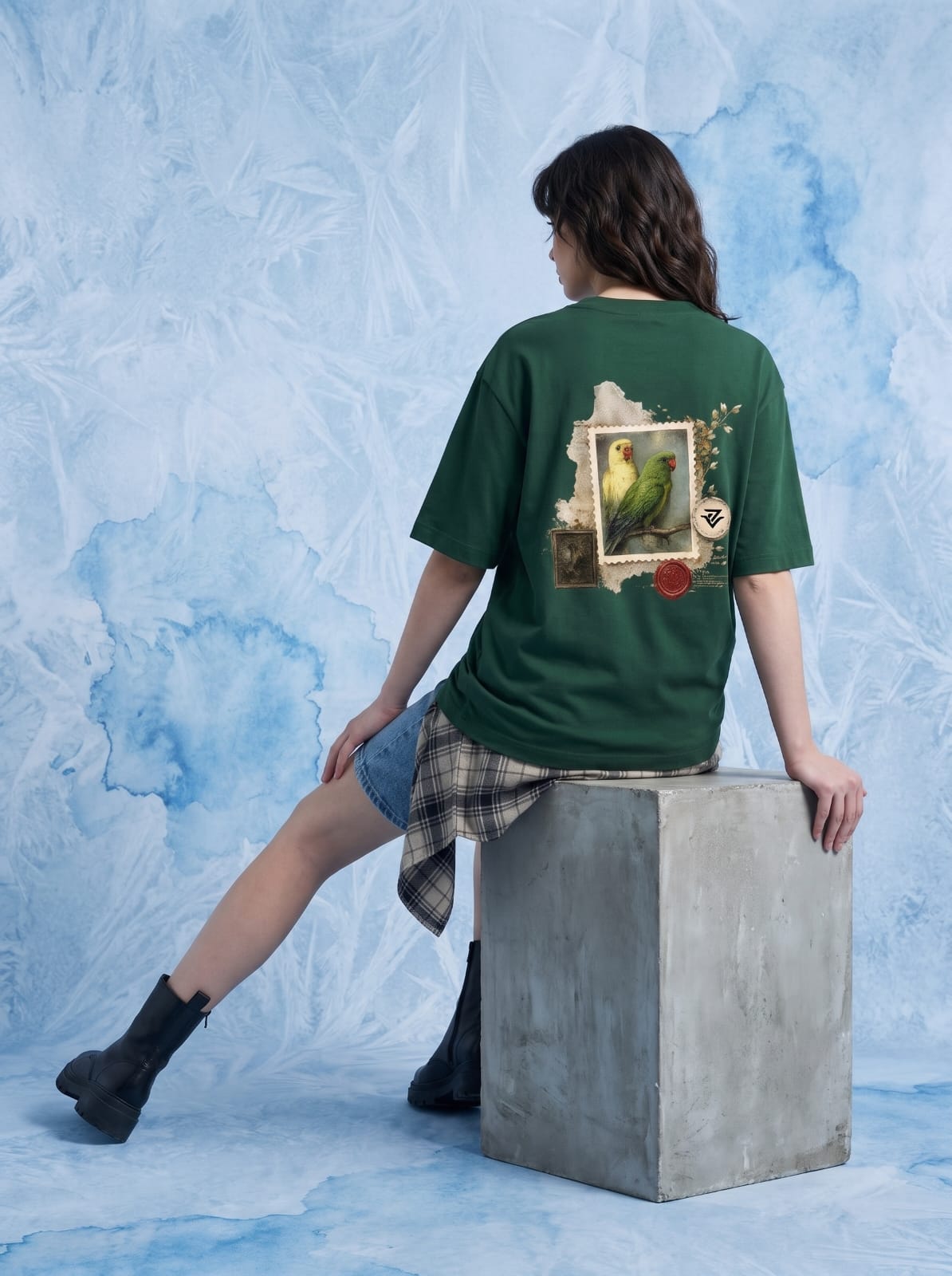 Verdant Echo Oversized T-Shirt