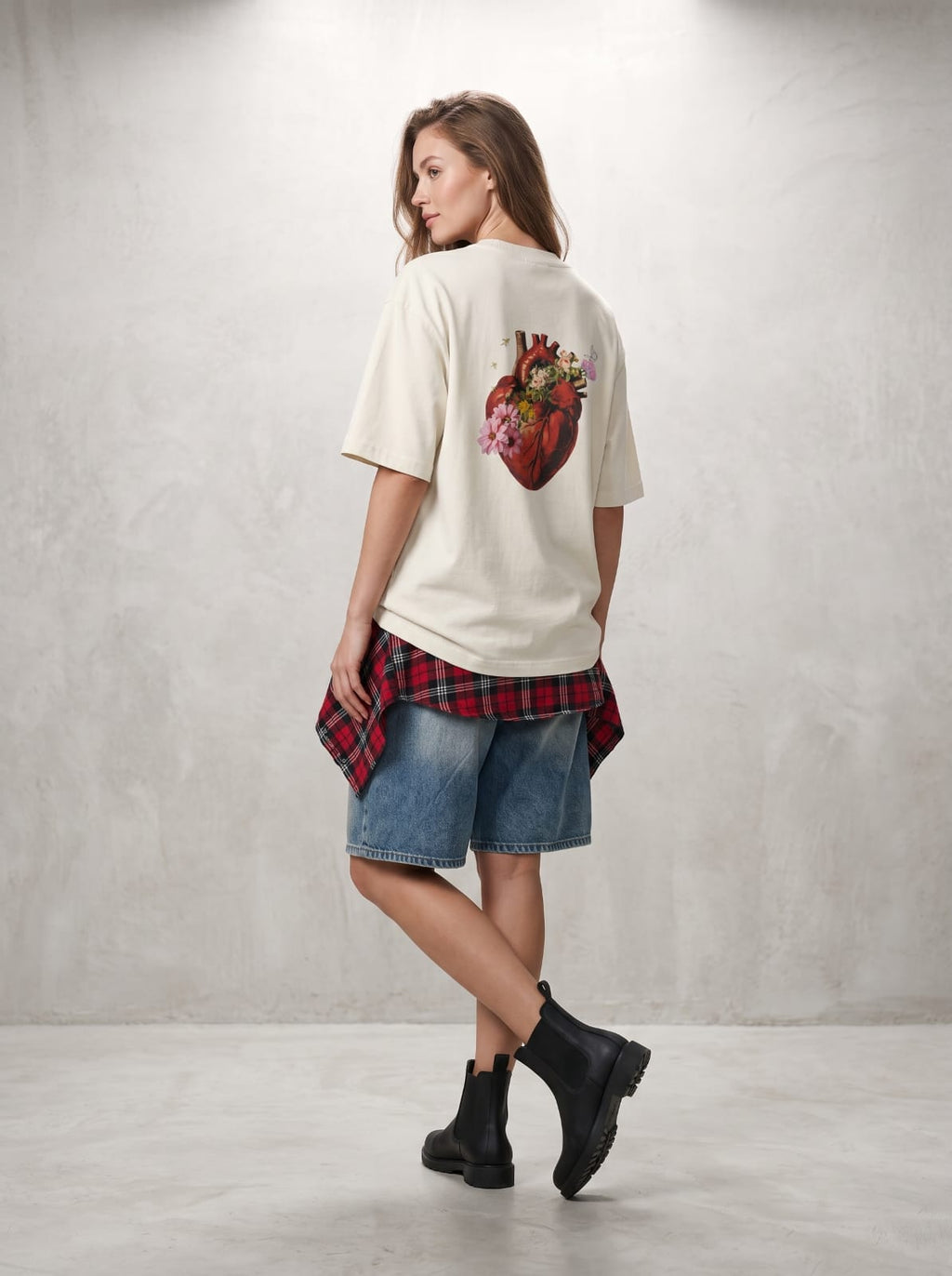 Heart In Bloom Oversized T-Shirt