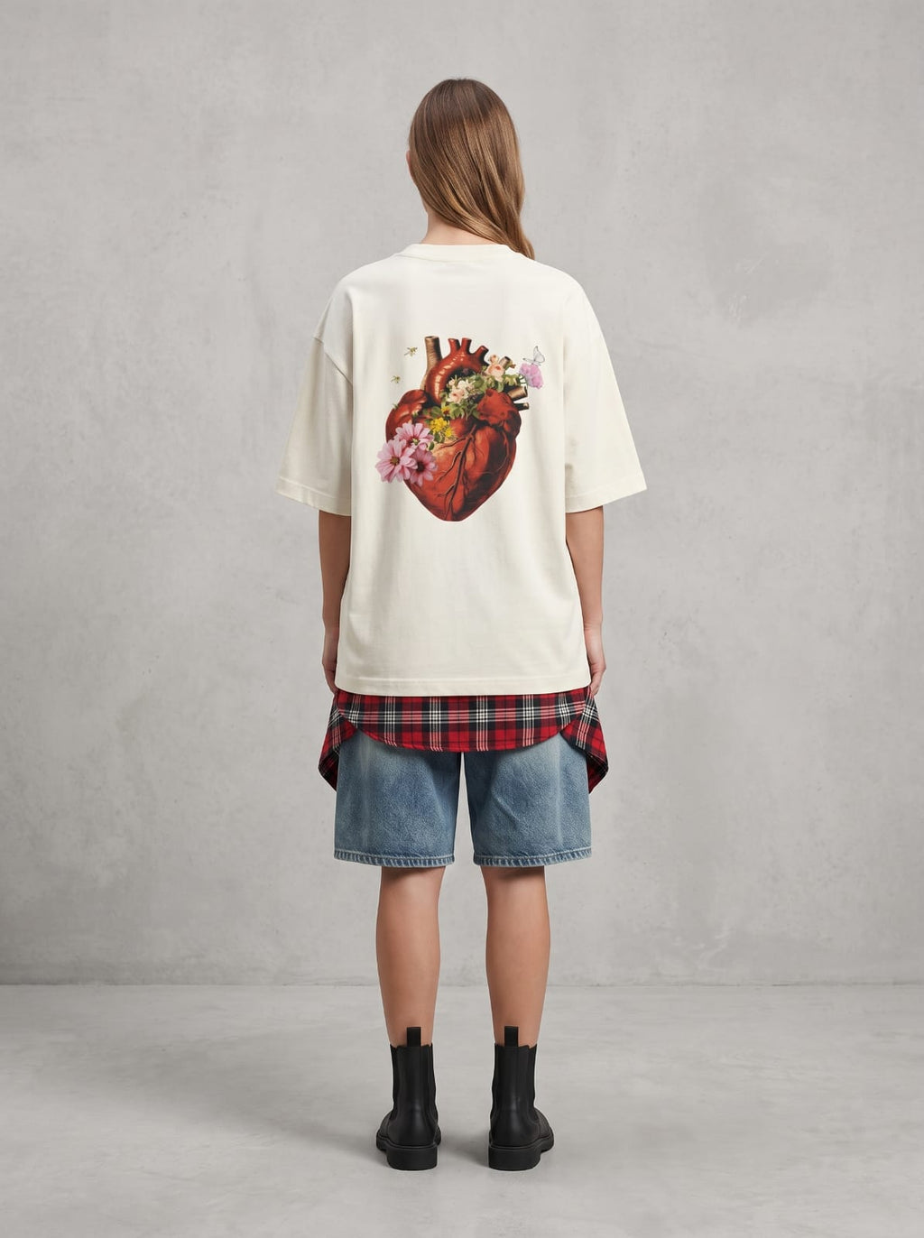 Heart In Bloom Oversized T-Shirt