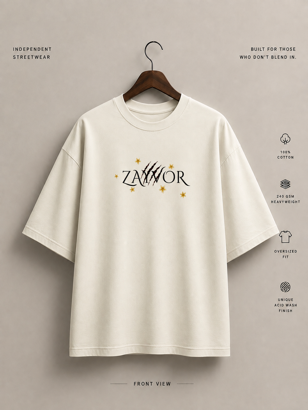Chaos Born Oversized Classic T-Shirt