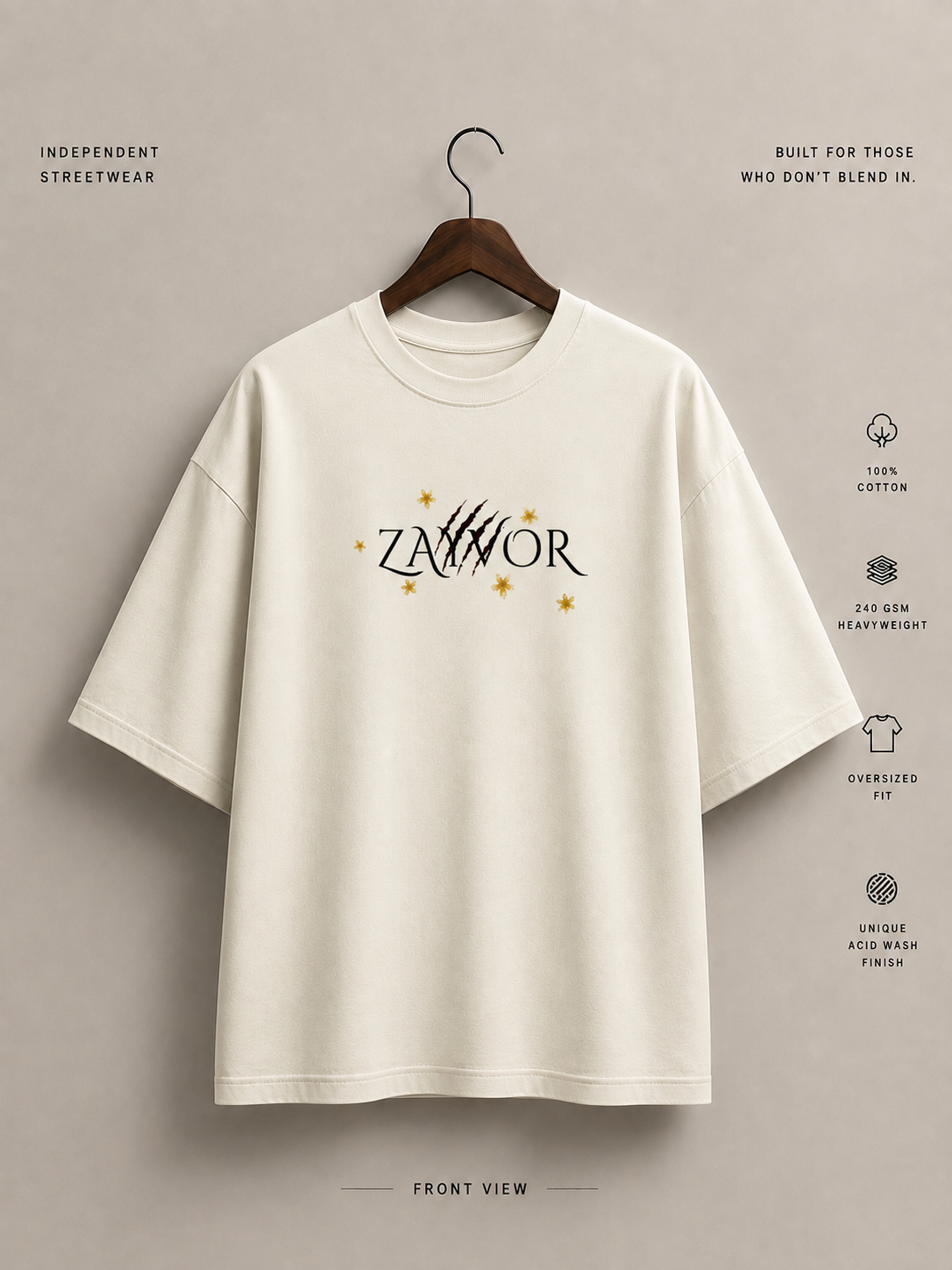 Chaos Born Oversized Classic T-Shirt