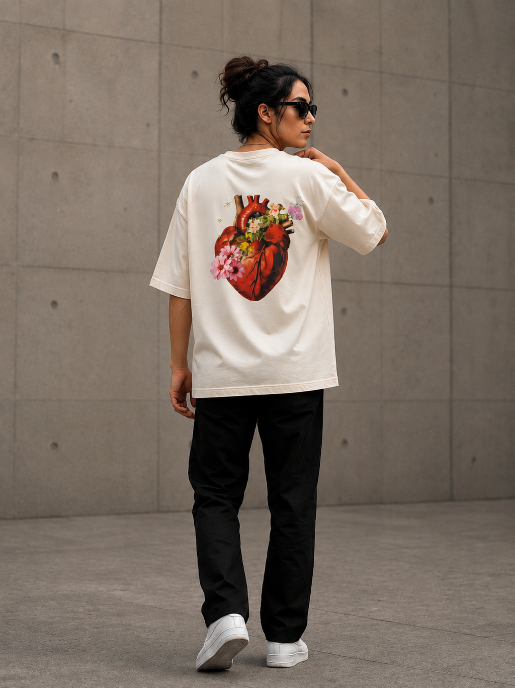 Heart In Bloom Oversized T-Shirt