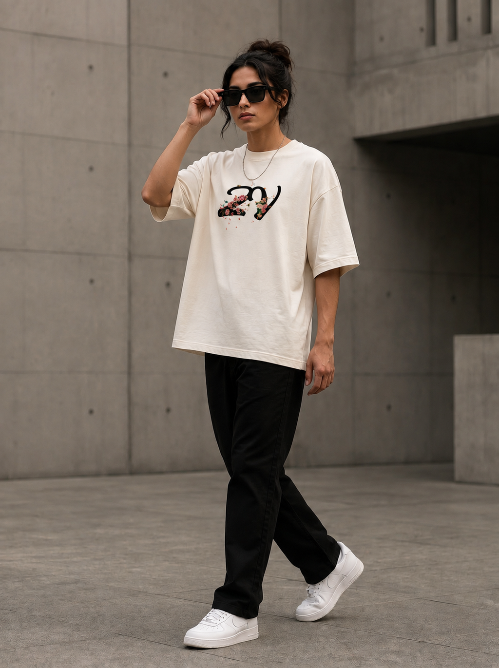 Heart In Bloom Oversized T-Shirt