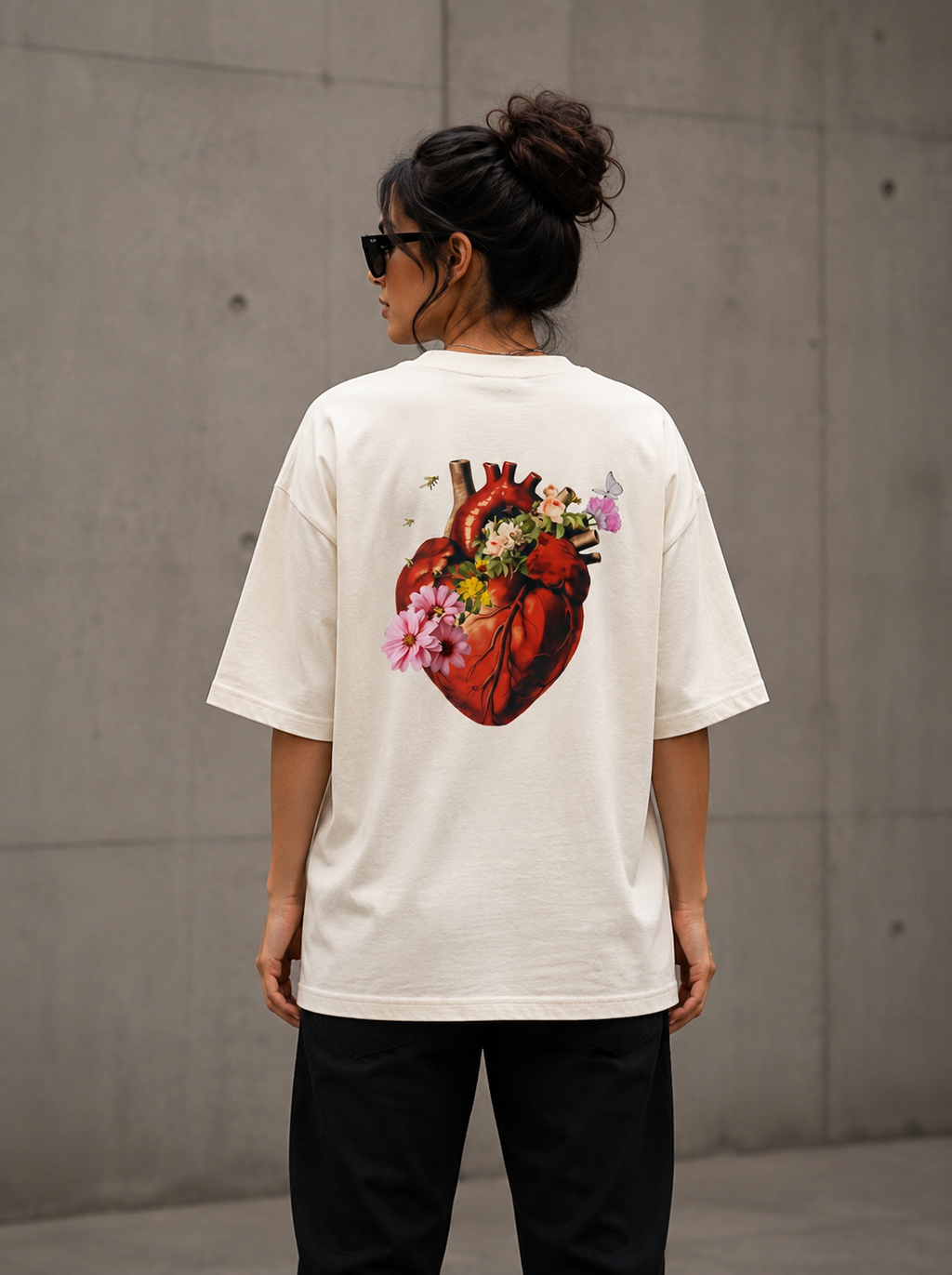 Heart In Bloom Oversized T-Shirt