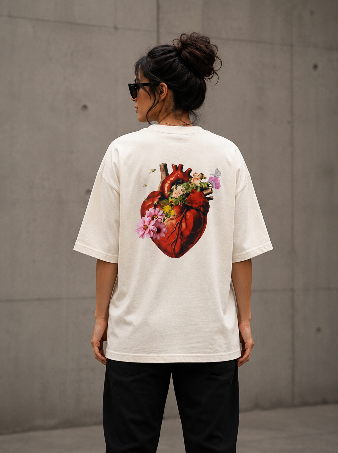 Heart In Bloom Oversized T-Shirt