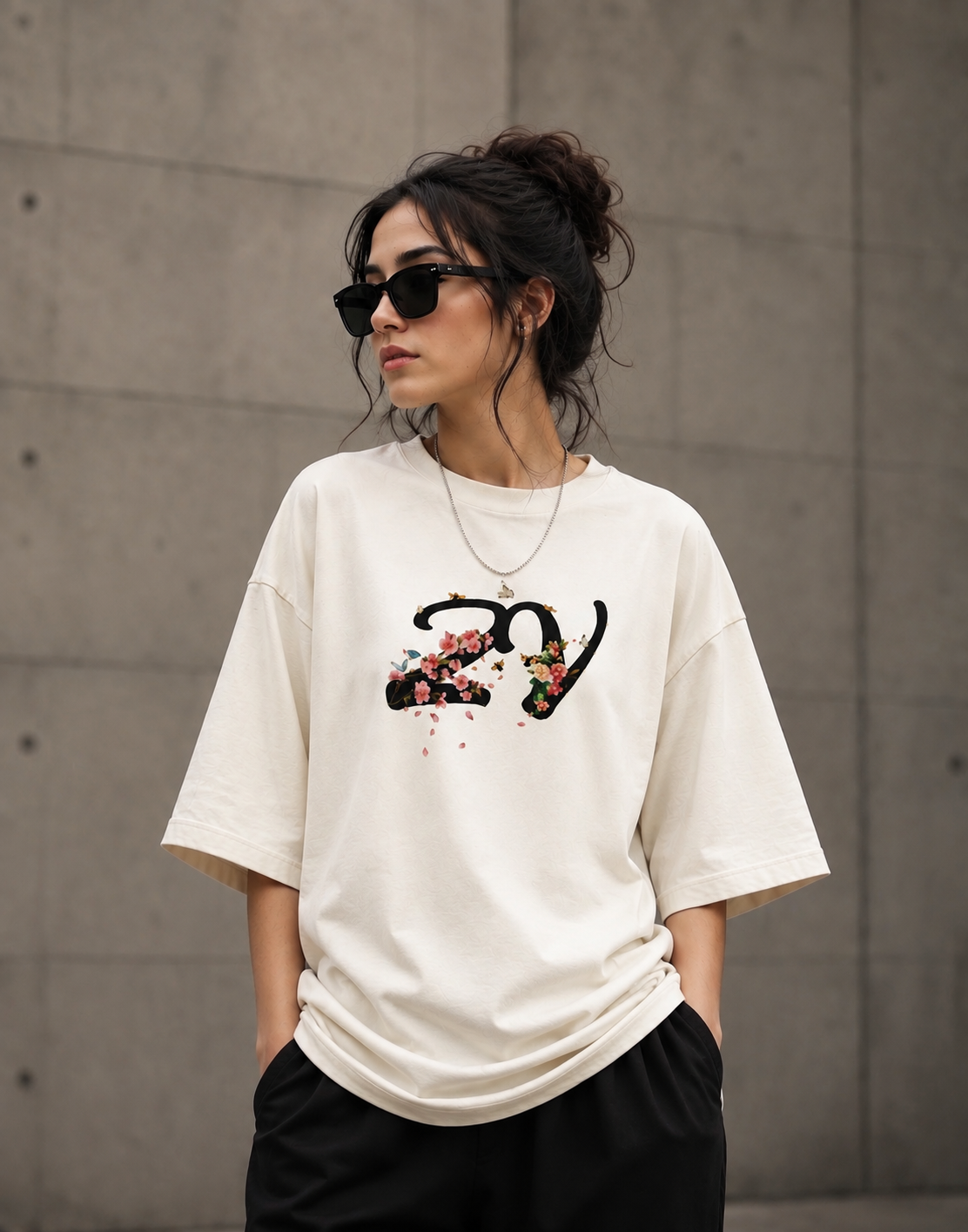 Heart In Bloom Oversized T-Shirt